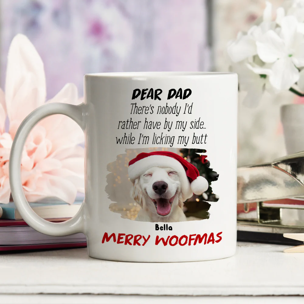 No One By Dog Side Photo - Personalized Custom Coffee Mug - Image 4