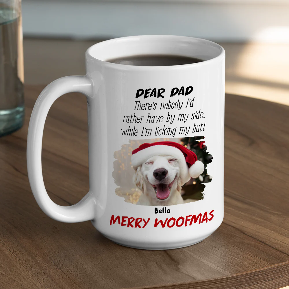 No One By Dog Side Photo - Personalized Custom Coffee Mug - Image 6