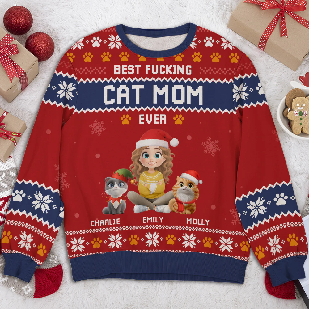 No One Is Like Cats - Personalized Custom All-Over-Print Sweatshirt - Image 3