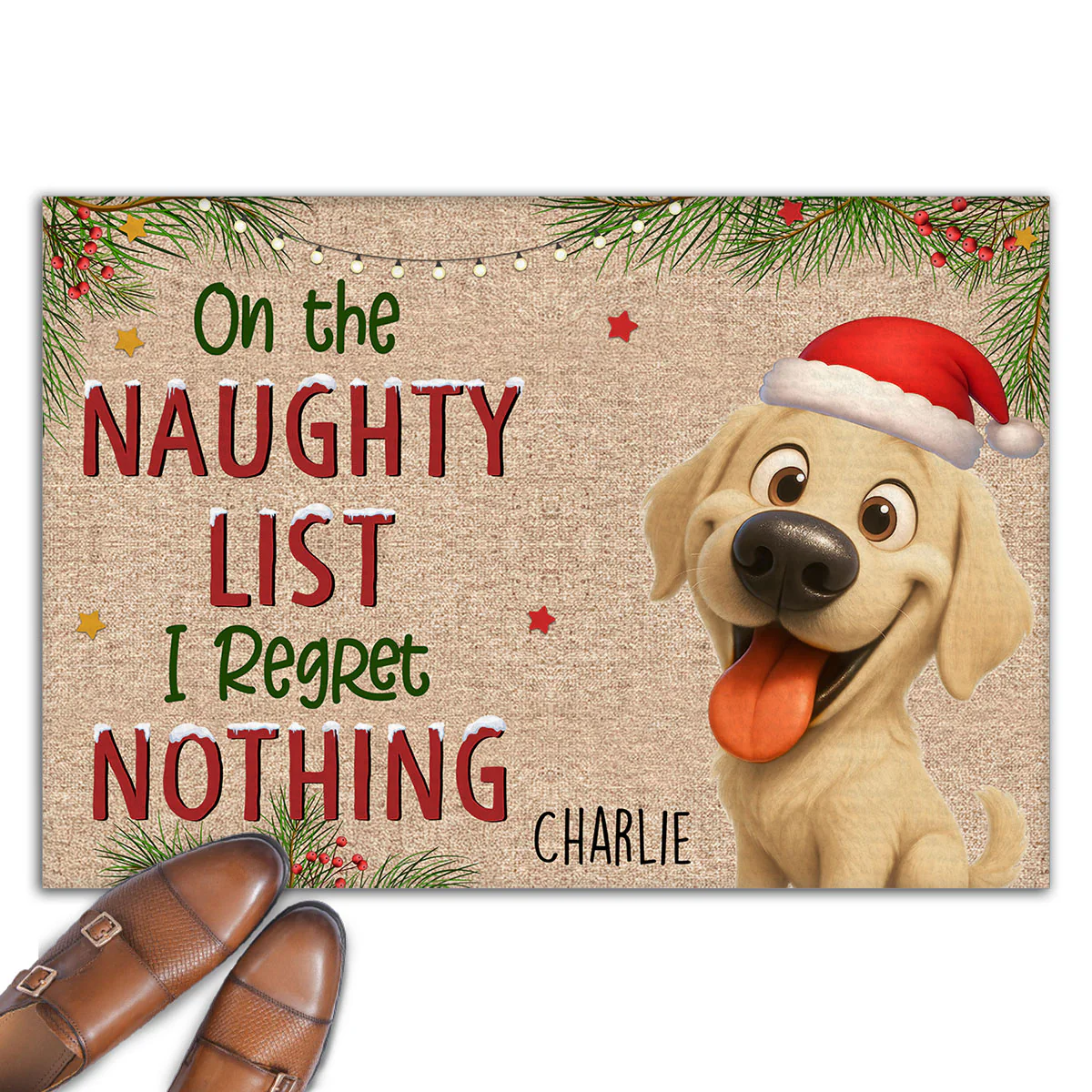 No Regret - Personalized Custom Doormat