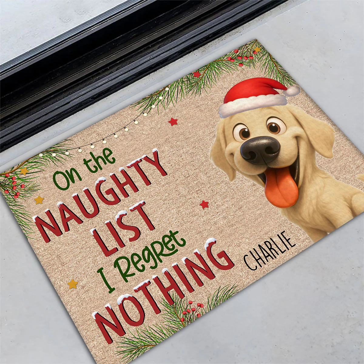 No Regret - Personalized Custom Doormat - Image 2