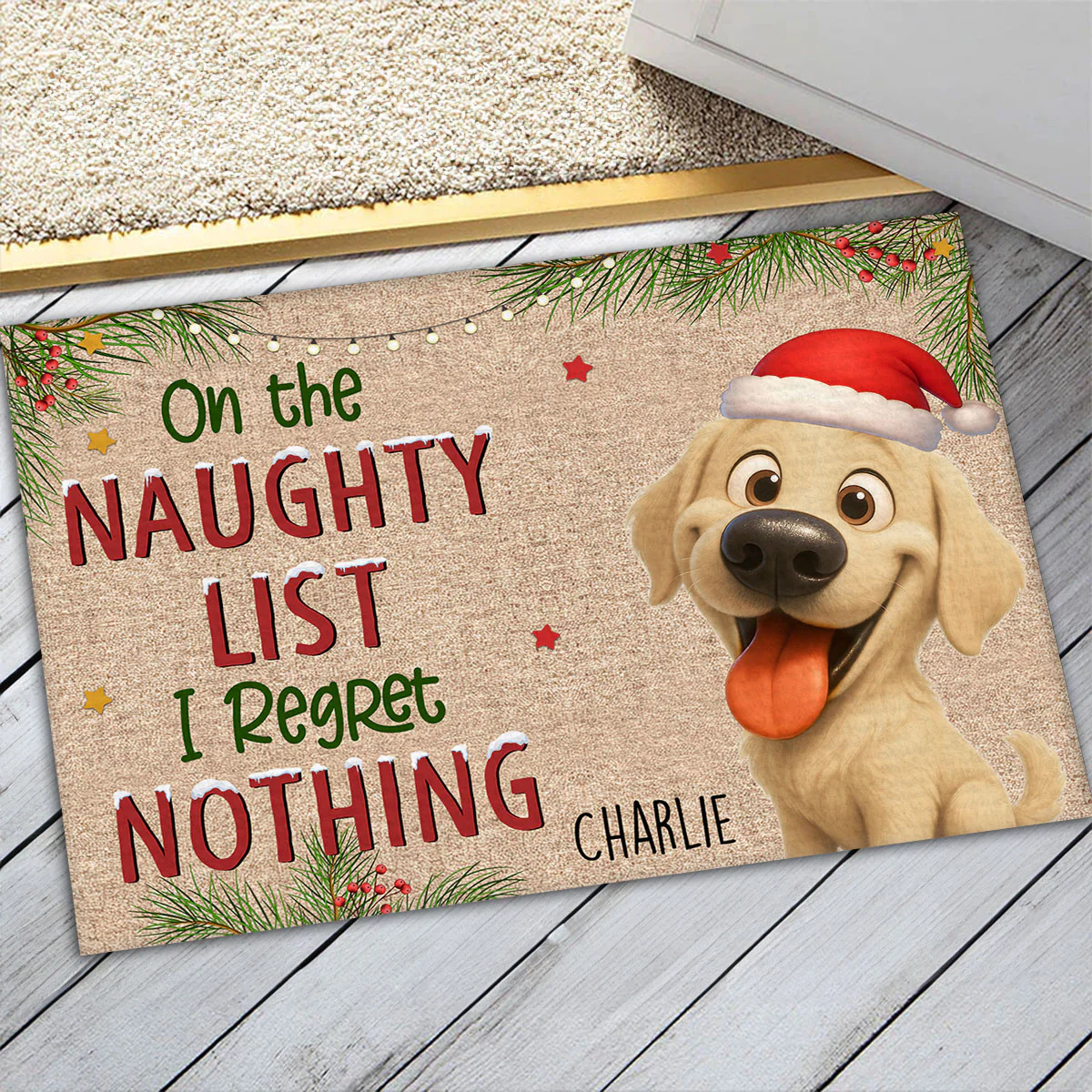 No Regret - Personalized Custom Doormat - Image 4
