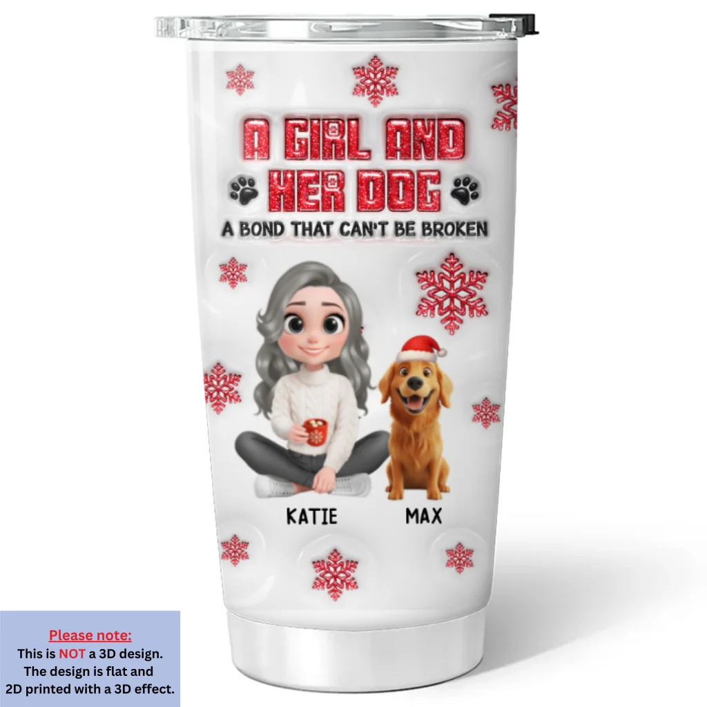 No Space Between Us - Personalized Custom 3D Inflated Effect Tumbler - Image 5