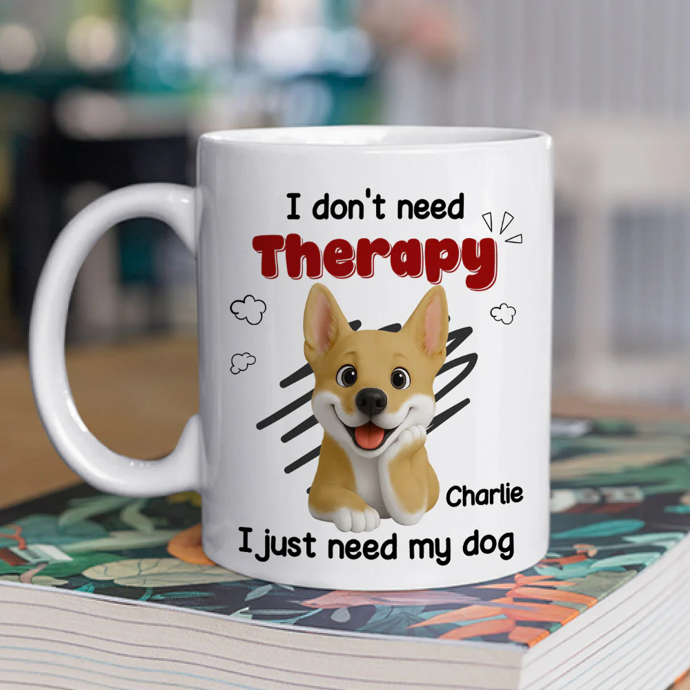 No Therapy Needed - Personalized Custom Coffee Mug - Image 2