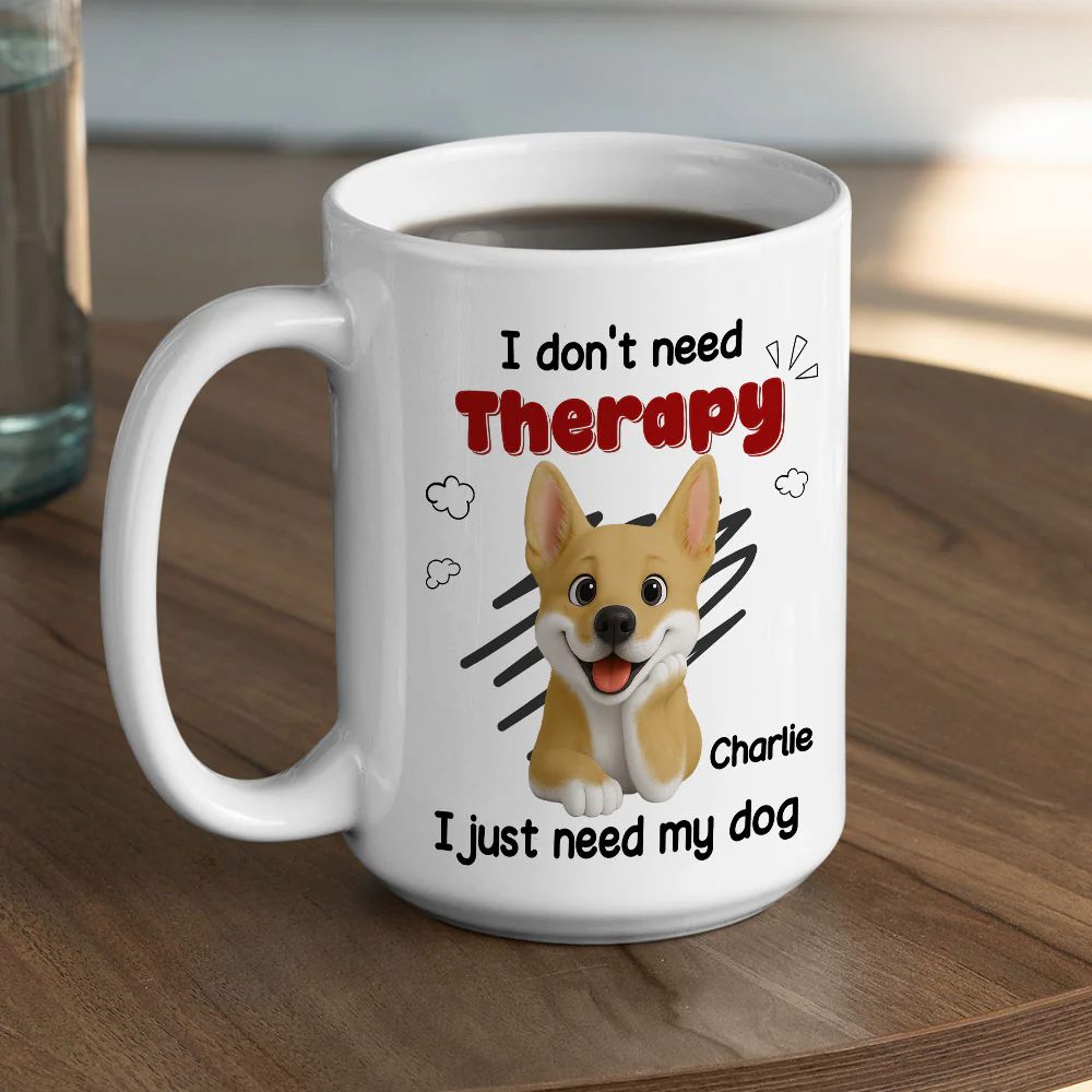 No Therapy Needed - Personalized Custom Coffee Mug - Image 4