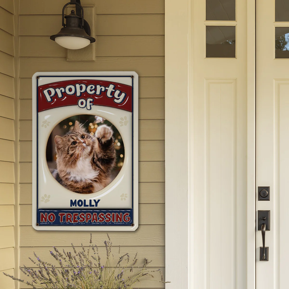 No Trespassing Version Photo - Personalized Custom 3D Inflated Effect Metal Sign - Image 4