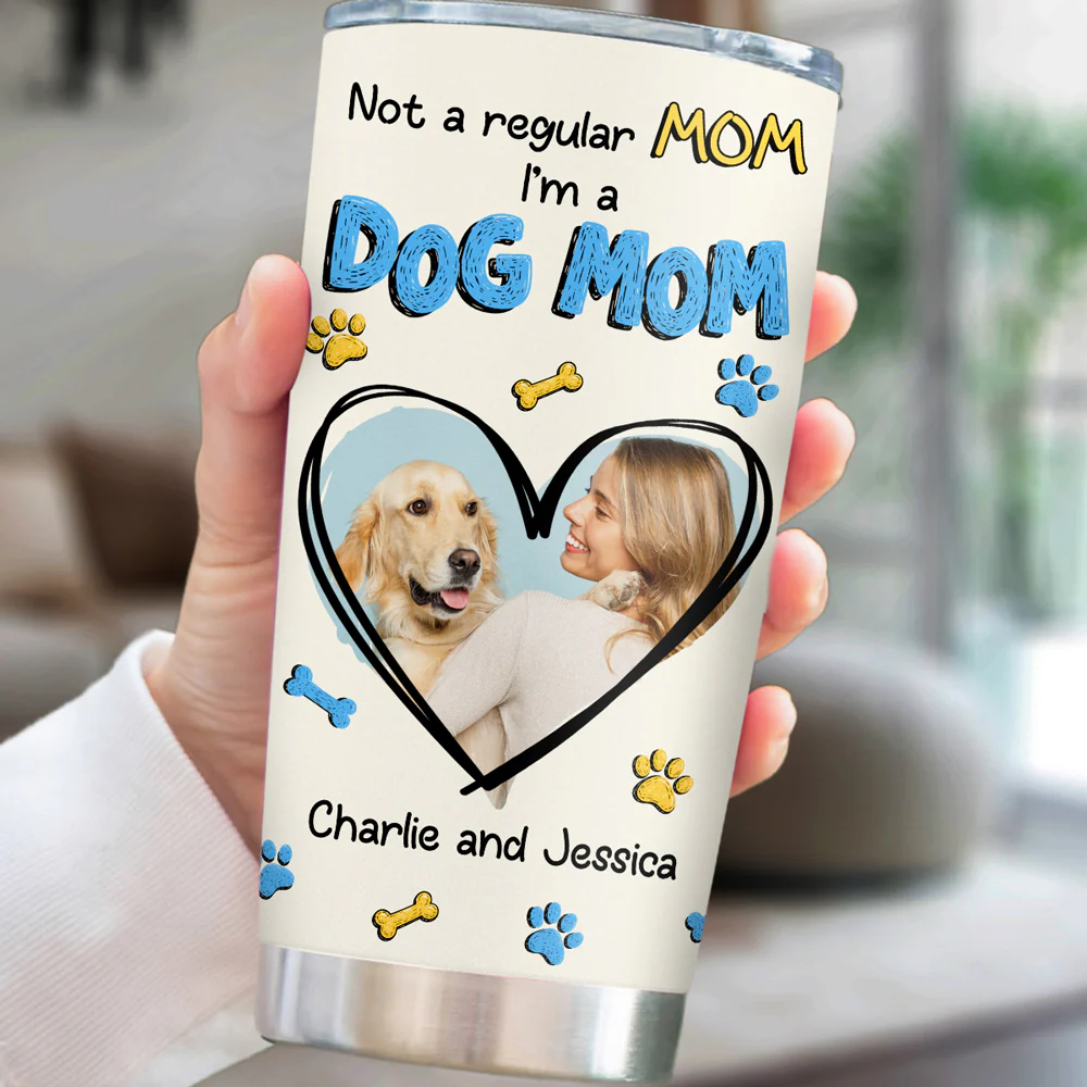 Not A Regular Mom Photo - Personalized Custom 3D Inflated Effect Tumbler - Image 5