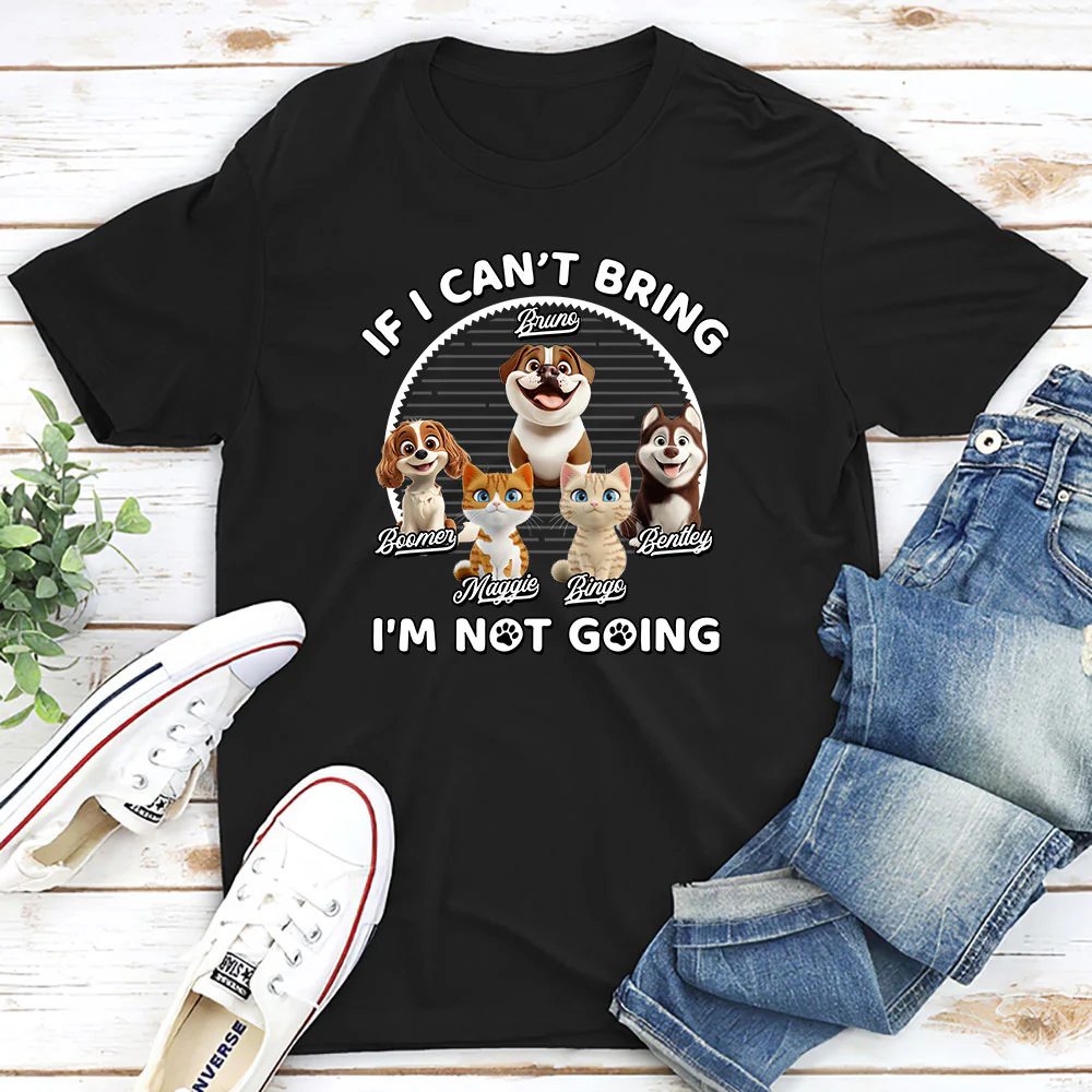 Not Going Without My Babies - Personalized Custom Unisex T-shirt - Image 5