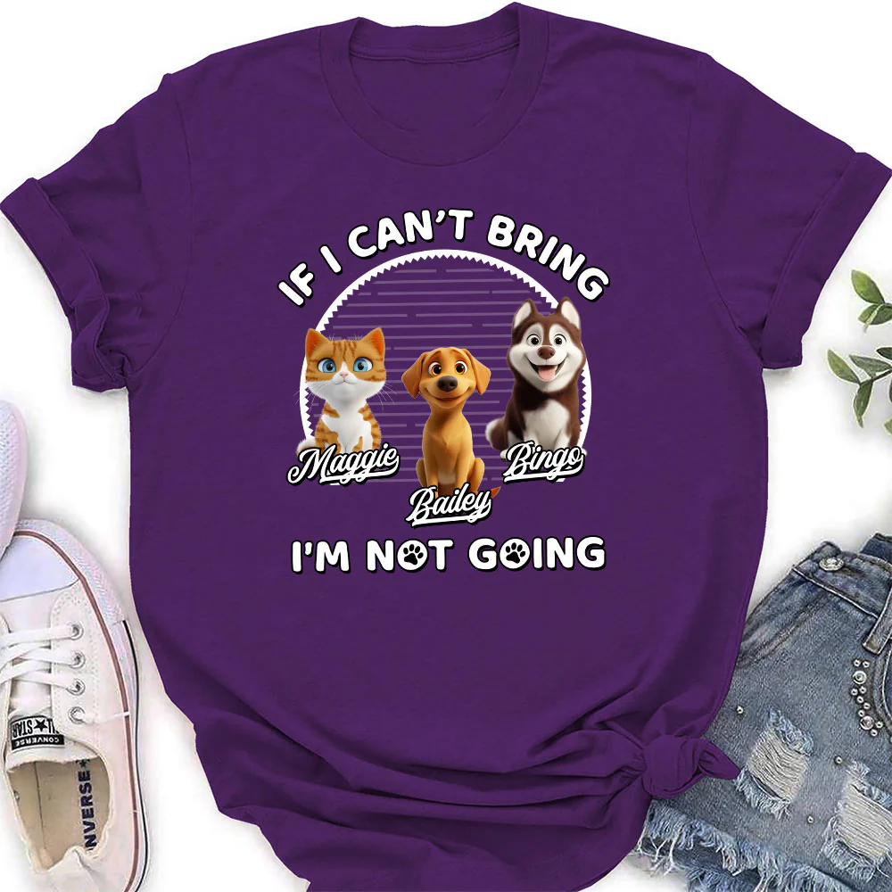 Not Going Without My Babies - Personalized Custom Women's T-shirt - Image 3