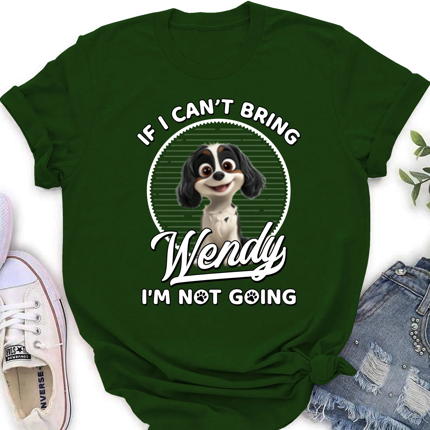 Not Going Without My Babies - Personalized Custom Women's T-shirt - Image 8