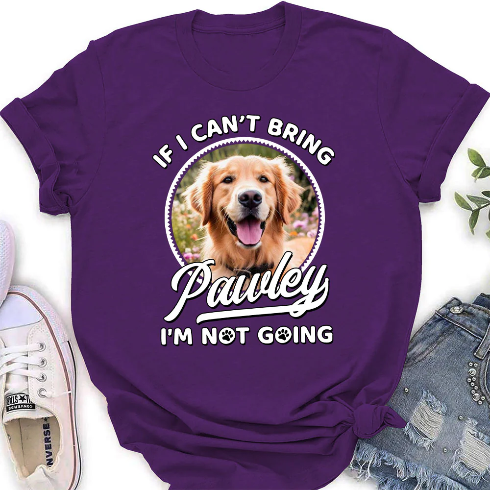 Not Going Without My Babies Photo - Personalized Custom Women's T-shirt - Image 3