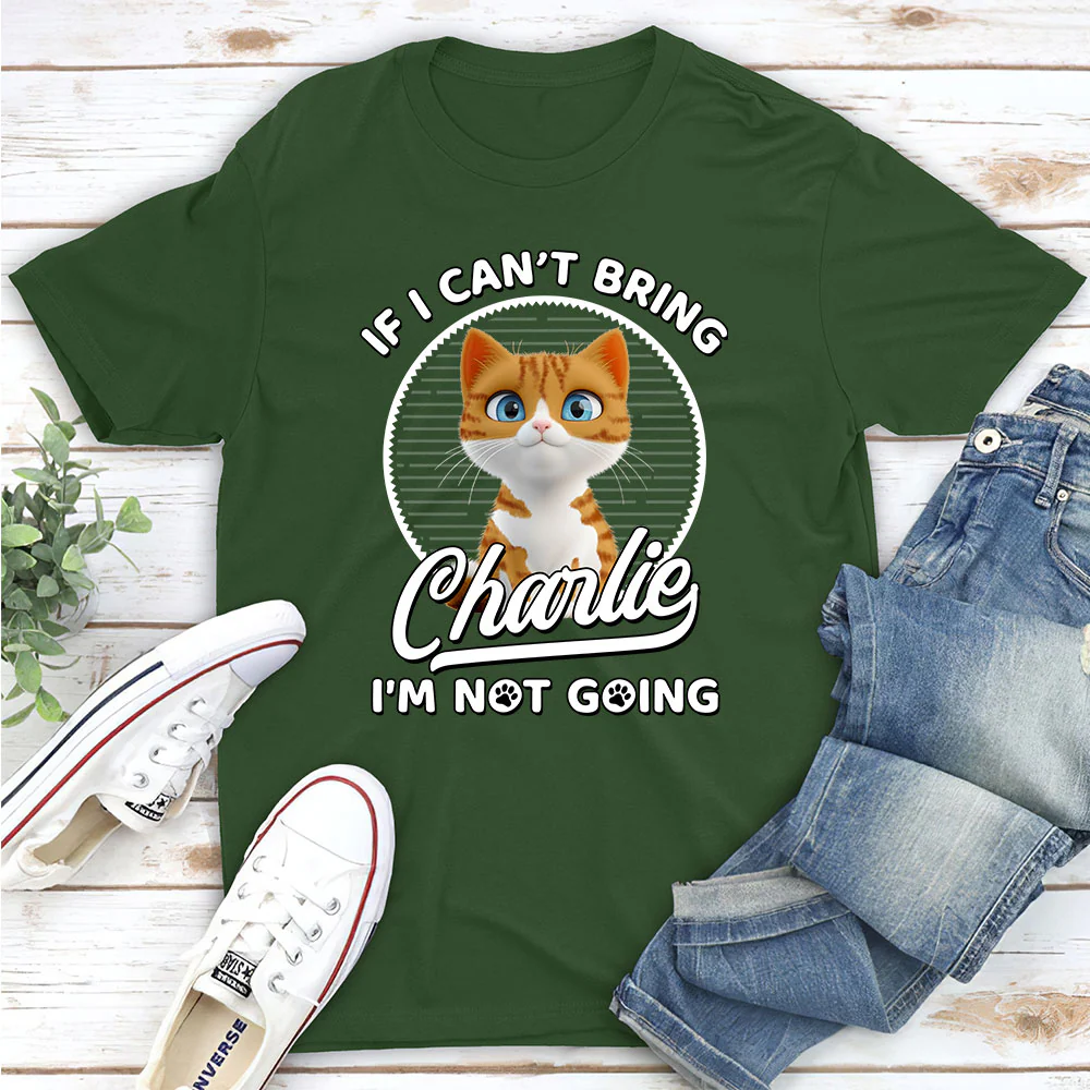 Not Going Without My Cats - Personalized Custom Unisex T-shirt - Image 10