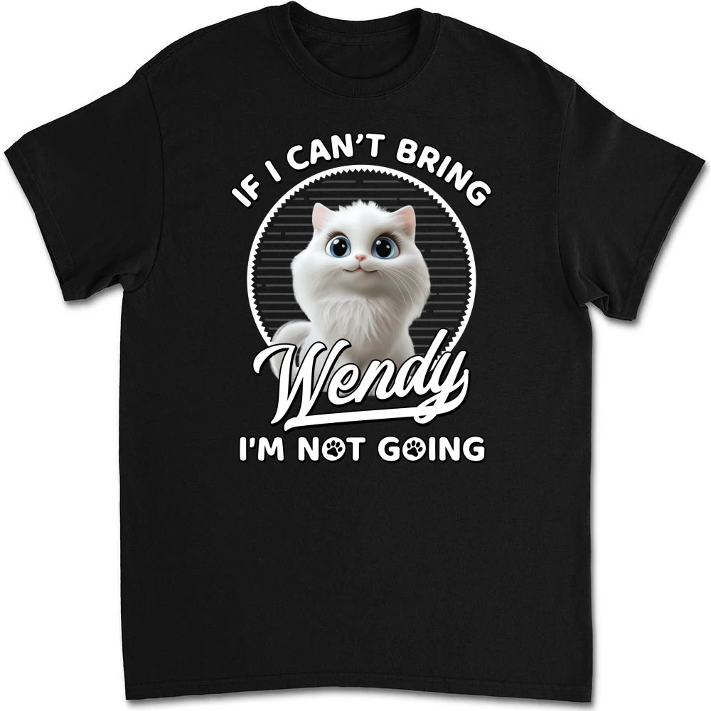 Not Going Without My Cats - Personalized Custom Unisex T-shirt - Image 2