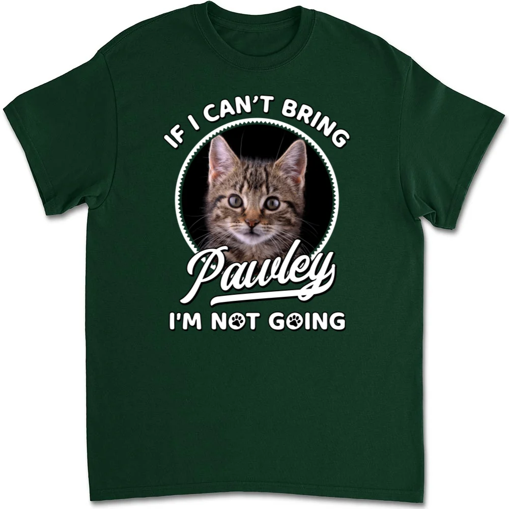 Not Going Without My Cats Photo - Personalized Custom Unisex T-shirt - Image 8