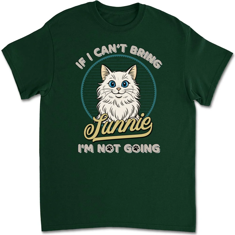 Not Going Without My Cats Retro Ver - Personalized Custom Unisex T-Shirt - Image 8