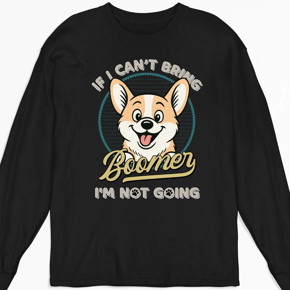 Not Going Without My Dog Retro Ver - Personalized Custom Long Sleeve T-Shirt - Image 4