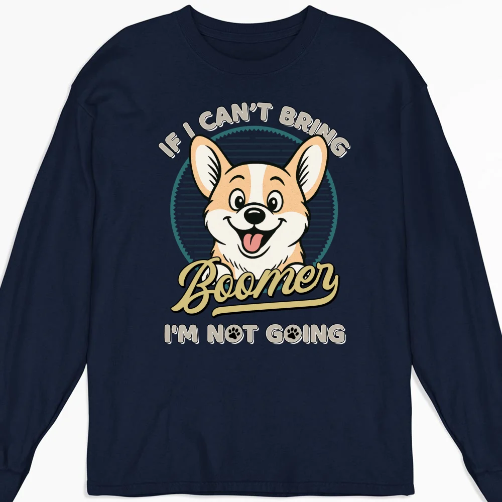 Not Going Without My Dog Retro Ver - Personalized Custom Long Sleeve T-Shirt - Image 5