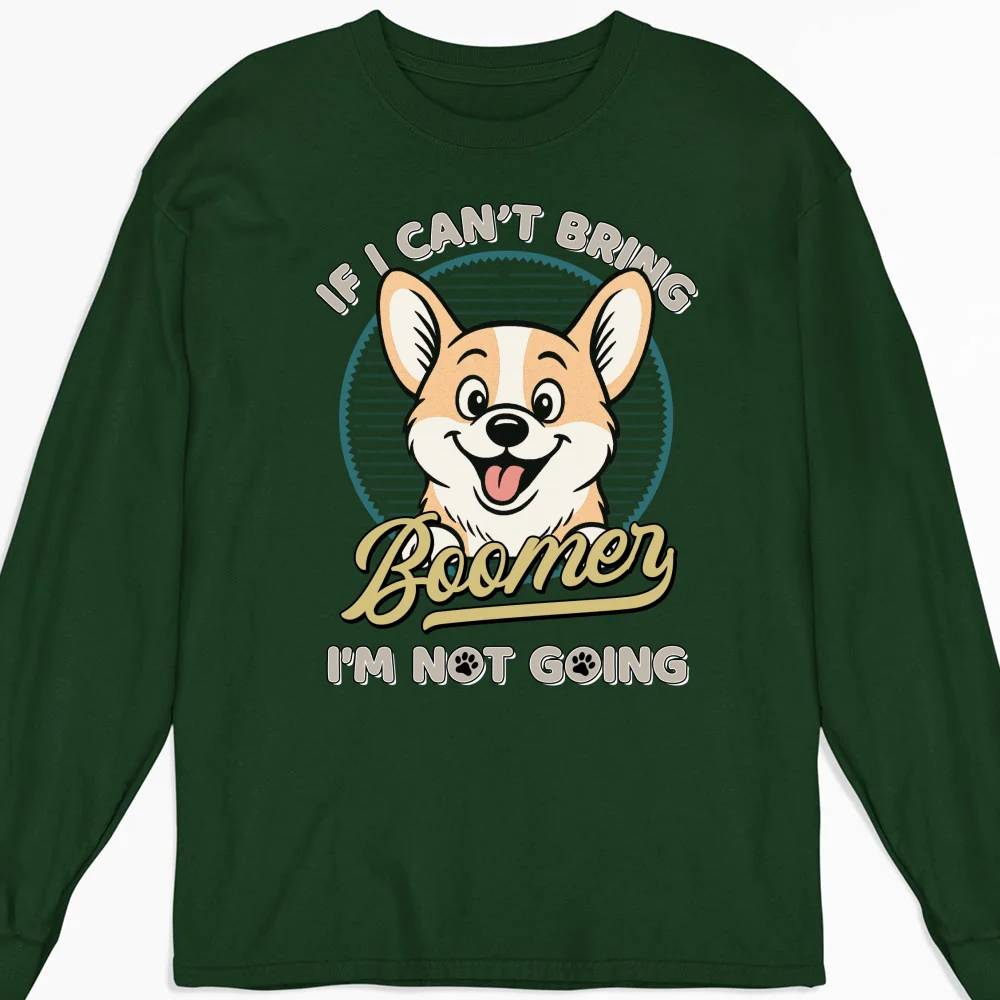 Not Going Without My Dog Retro Ver - Personalized Custom Long Sleeve T-Shirt - Image 6
