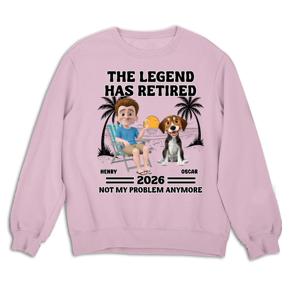 Not My Problem Dad Ver - Personalized Custom Sweatshirt - Image 4