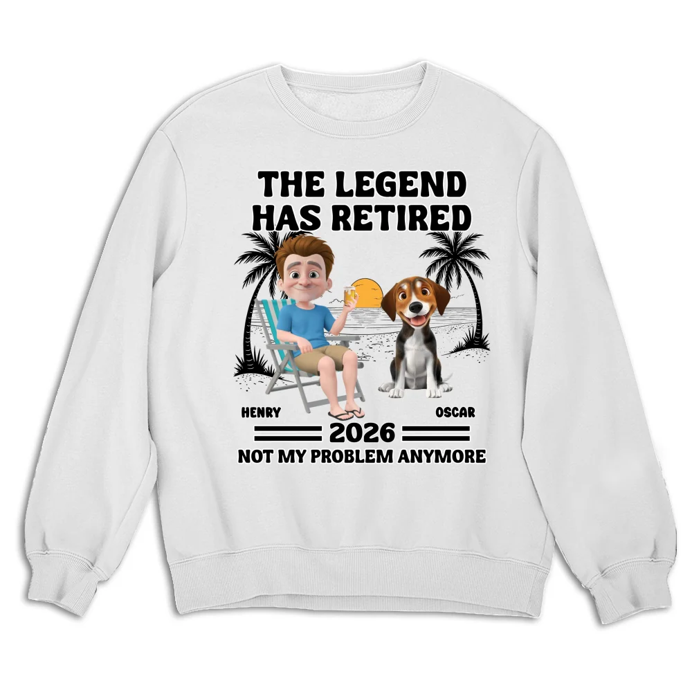 Not My Problem Dad Ver - Personalized Custom Sweatshirt - Image 5