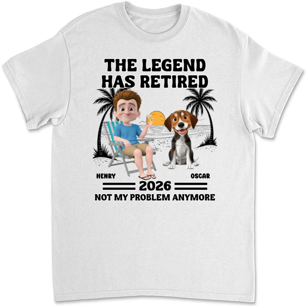 Not My Problem Dad Ver - Personalized Custom Unisex T-Shirt - Image 5