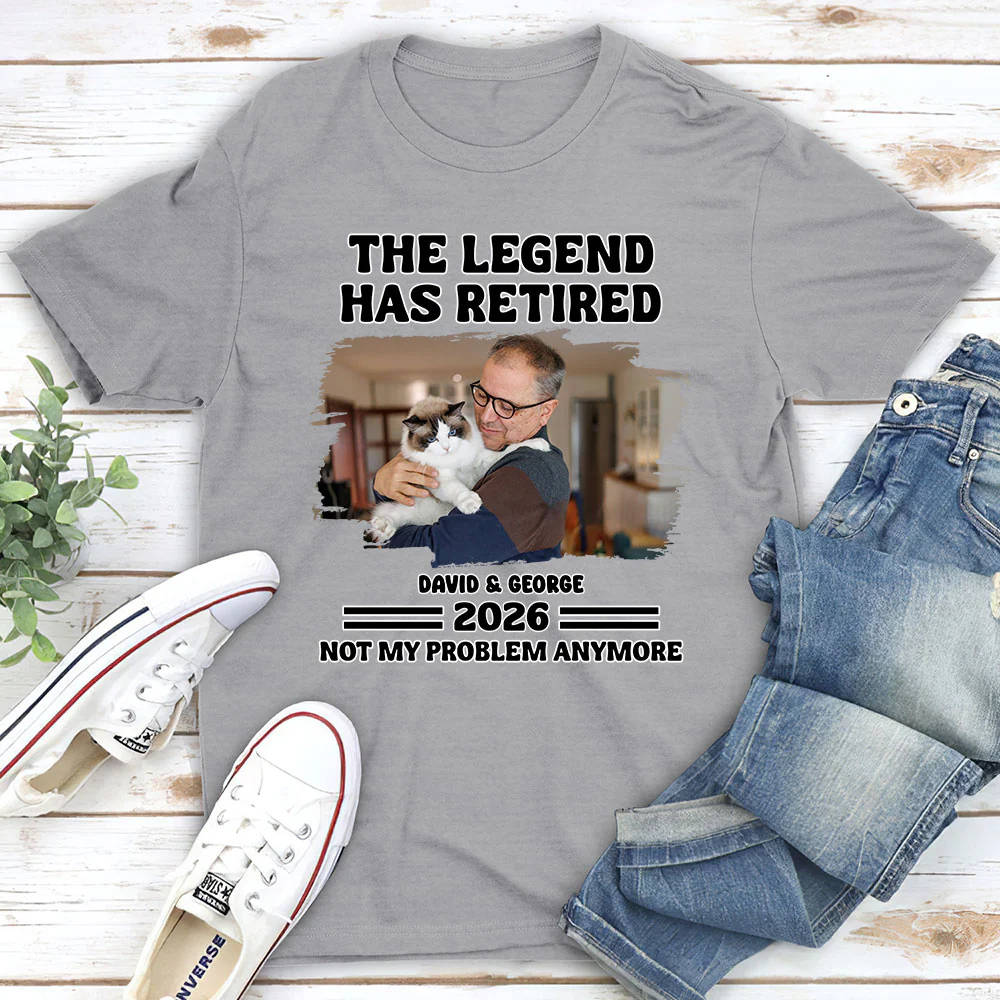 Not My Problem Dad Ver Photo - Personalized Custom Unisex T-Shirt - Image 2