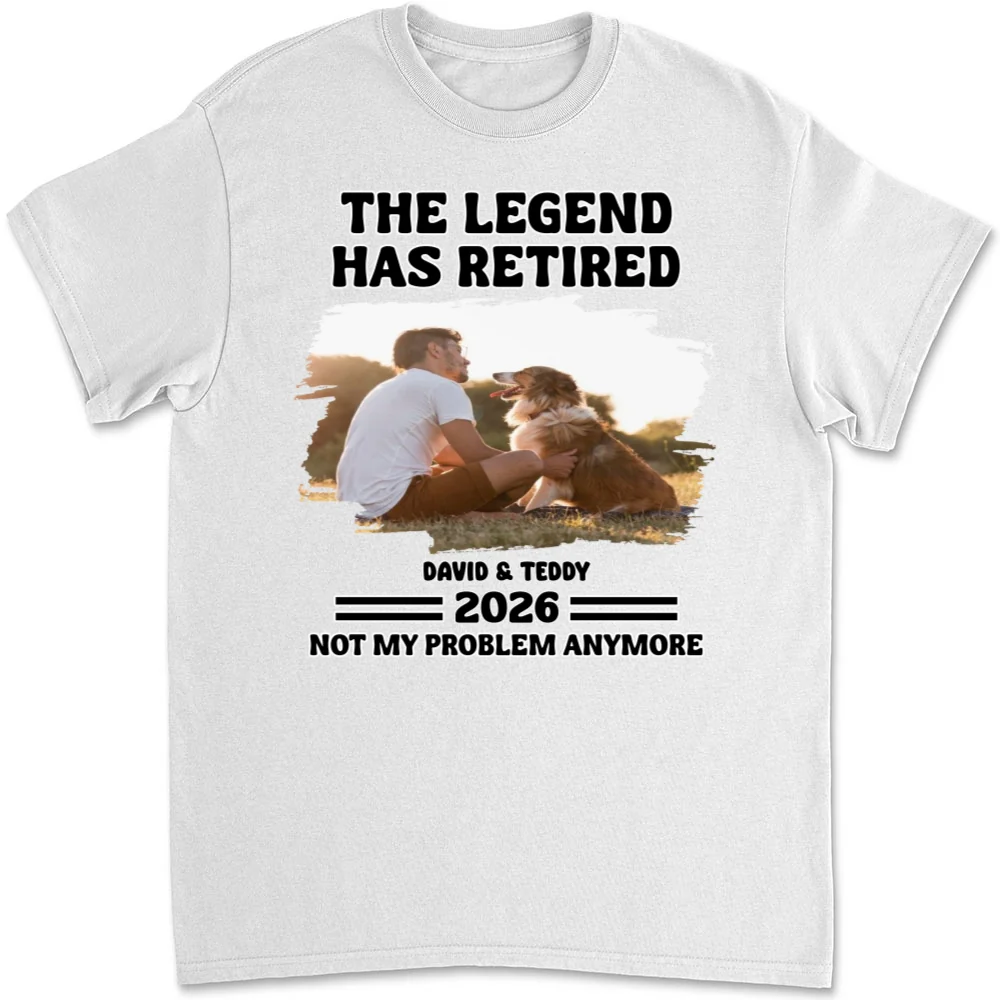 Not My Problem Dad Ver Photo - Personalized Custom Unisex T-Shirt - Image 3