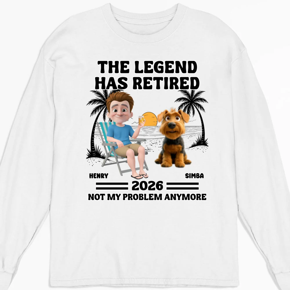 Not My Problem Fur Dad Ver - Personalized Custom Long Sleeve T-Shirt - Image 4