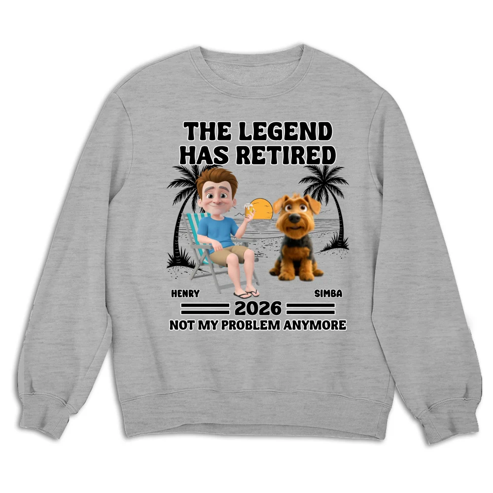 Not My Problem Fur Dad Ver - Personalized Custom Sweatshirt - Image 3