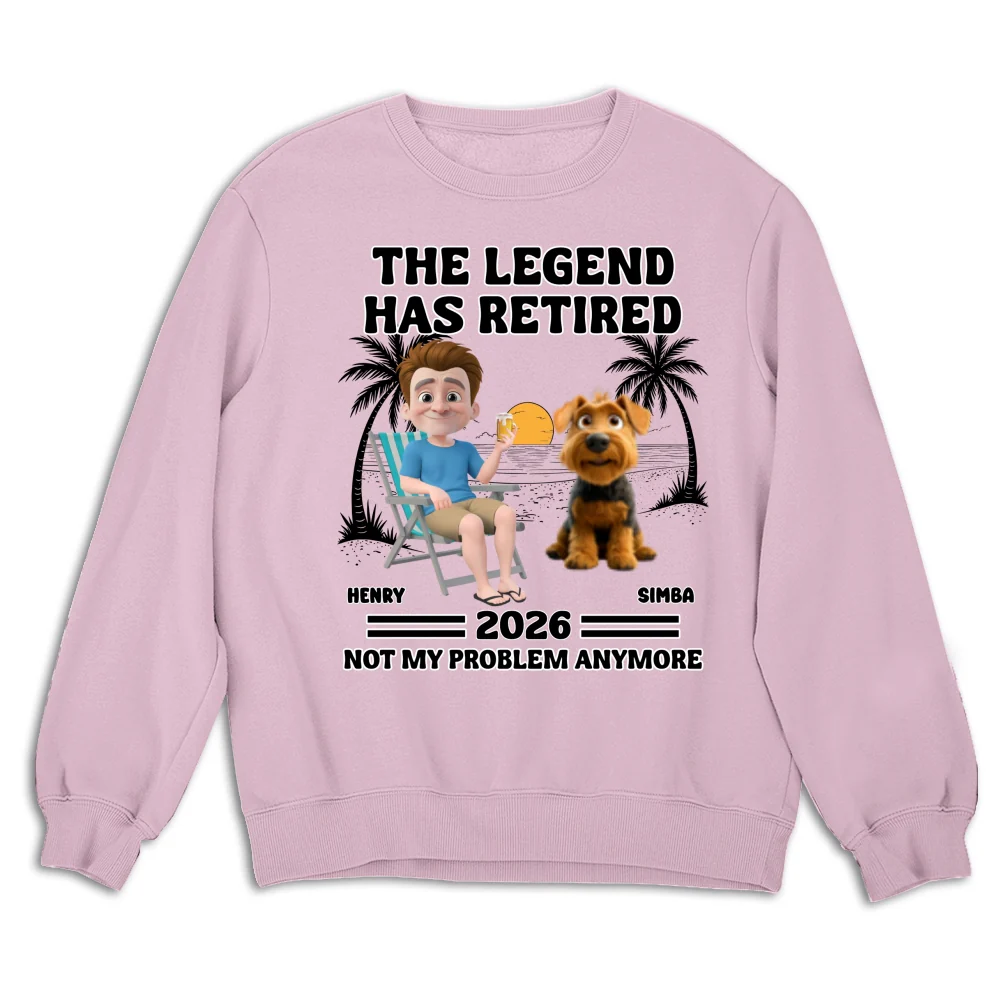 Not My Problem Fur Dad Ver - Personalized Custom Sweatshirt - Image 4