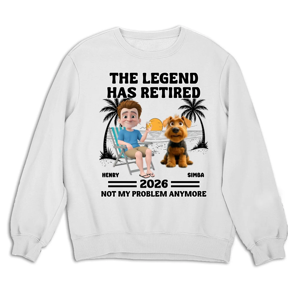 Not My Problem Fur Dad Ver - Personalized Custom Sweatshirt - Image 5