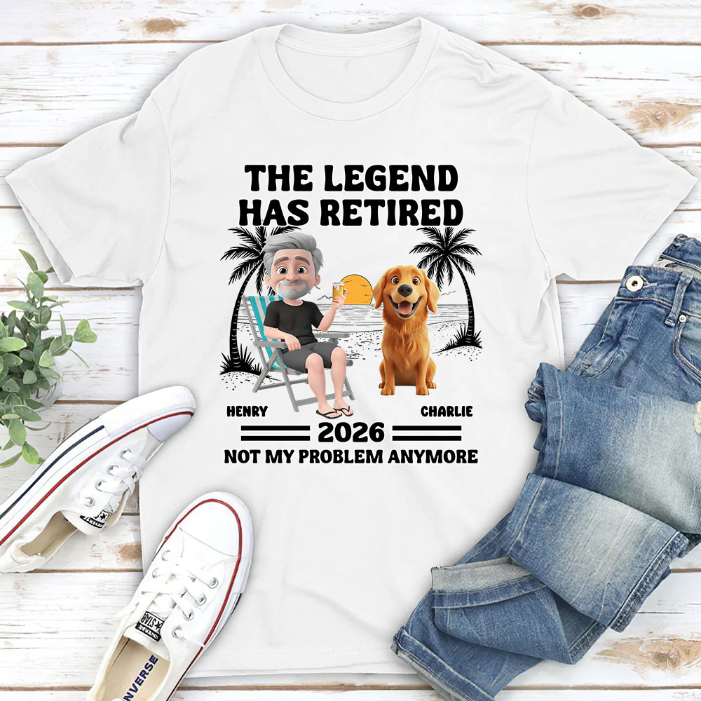 Not My Problem Fur Dad Ver - Personalized Custom Unisex T-Shirt - Image 3