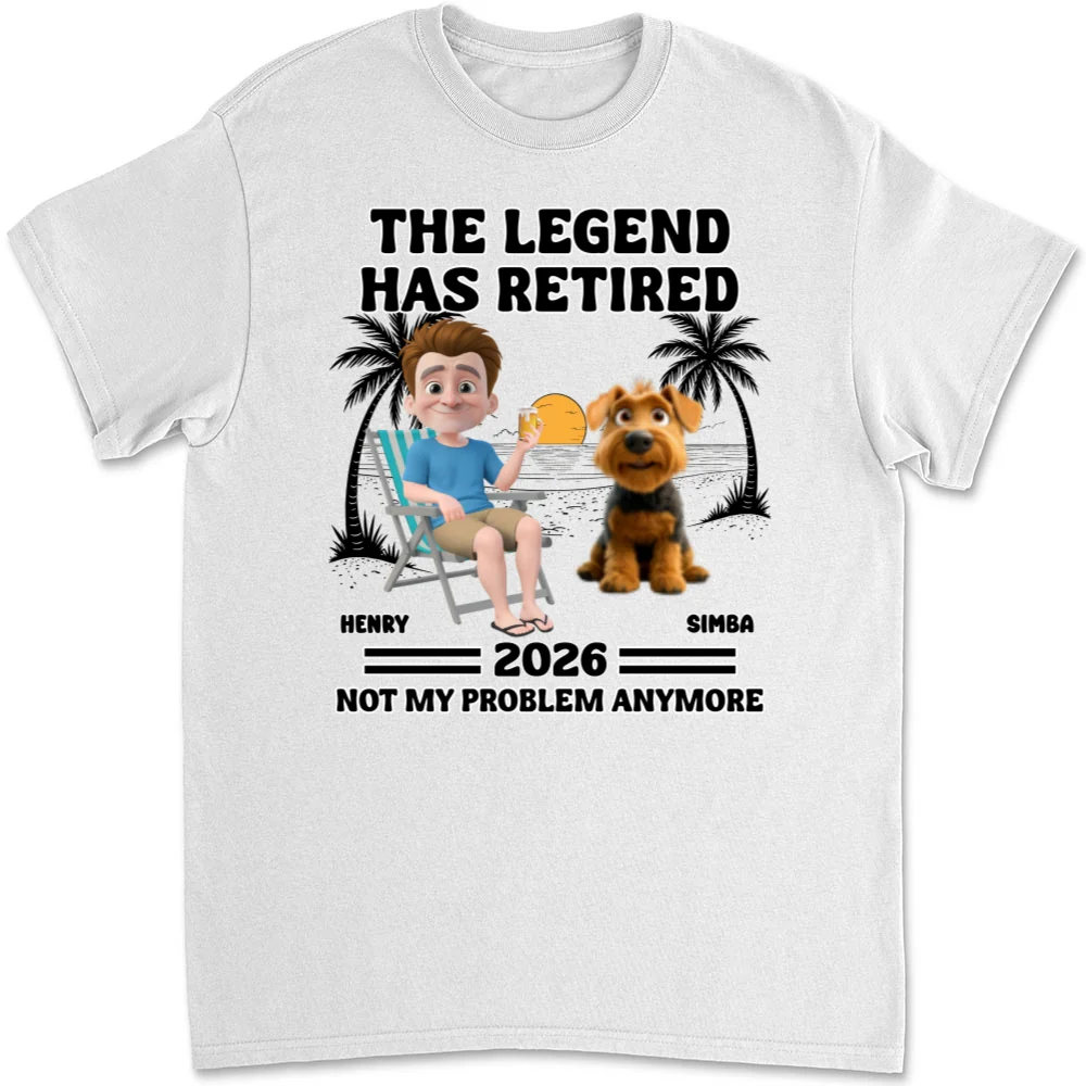 Not My Problem Fur Dad Ver - Personalized Custom Unisex T-Shirt - Image 5