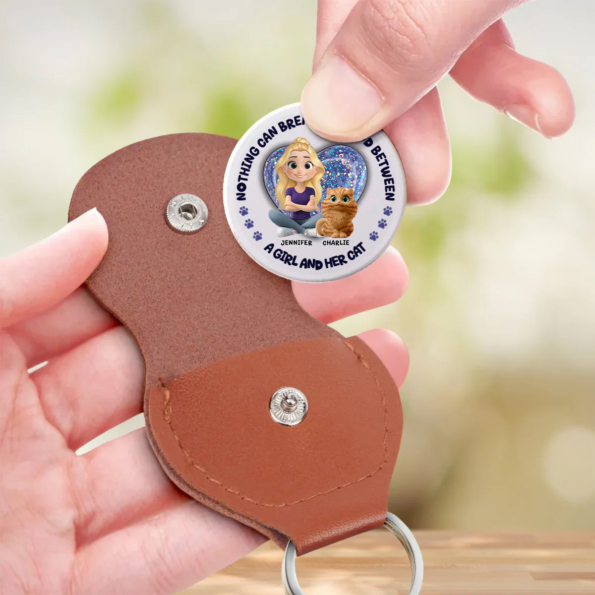 Nothing Can Break This Bond - Personalized Custom Pocket Hug - Image 2