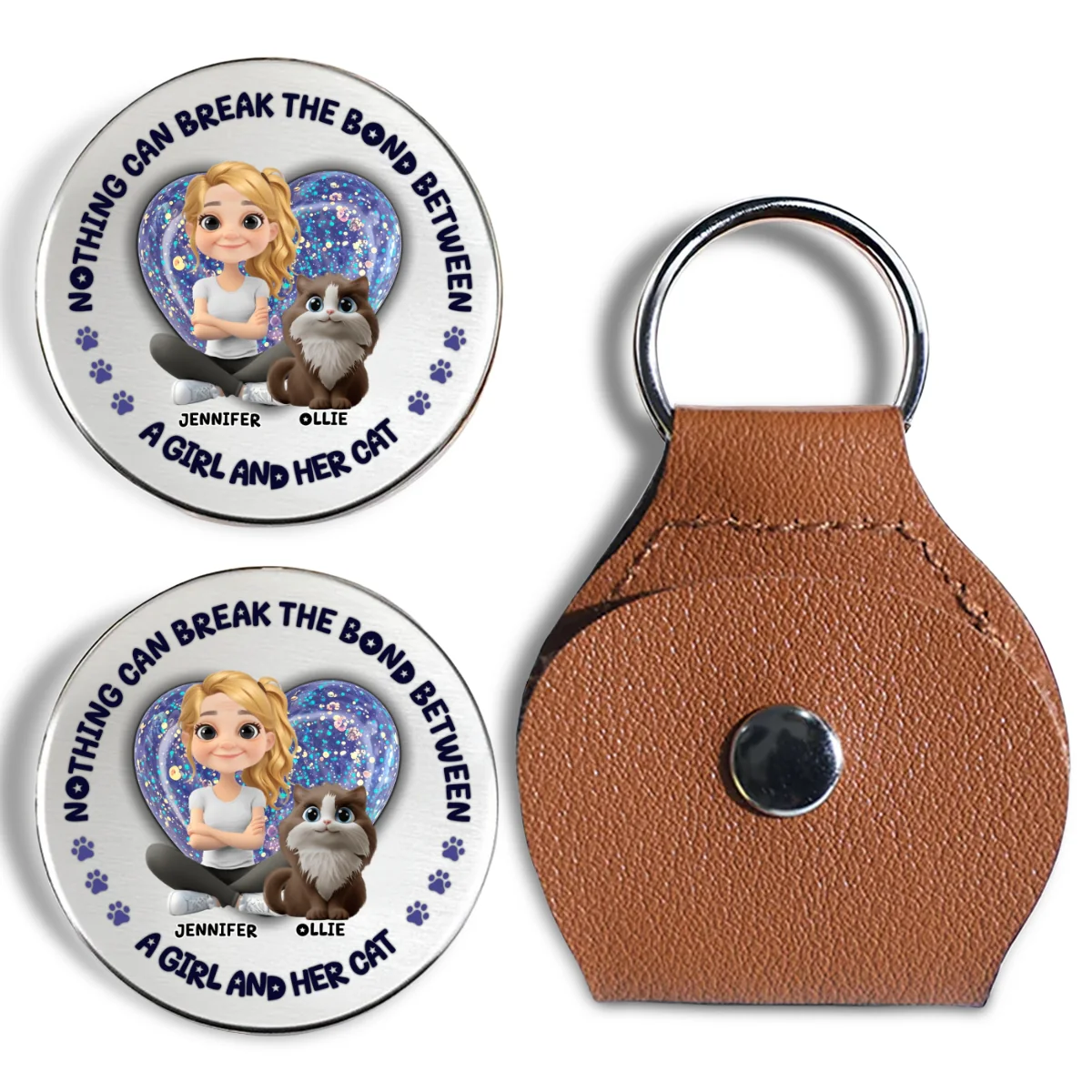 Nothing Can Break This Bond - Personalized Custom Pocket Hug - Image 5