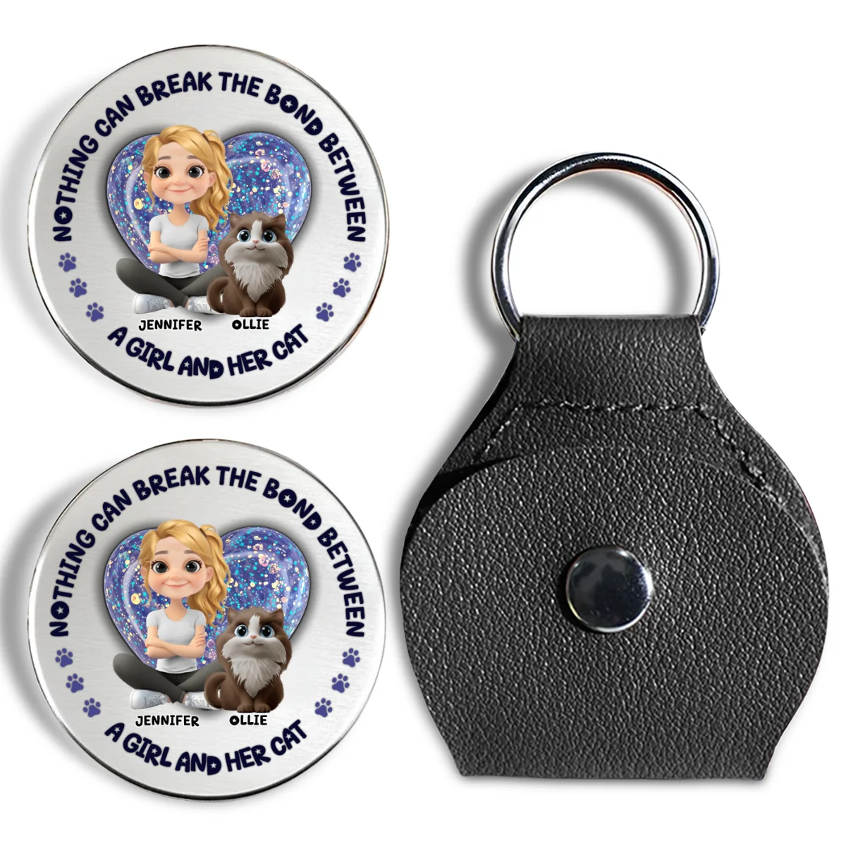 Nothing Can Break This Bond - Personalized Custom Pocket Hug - Image 6