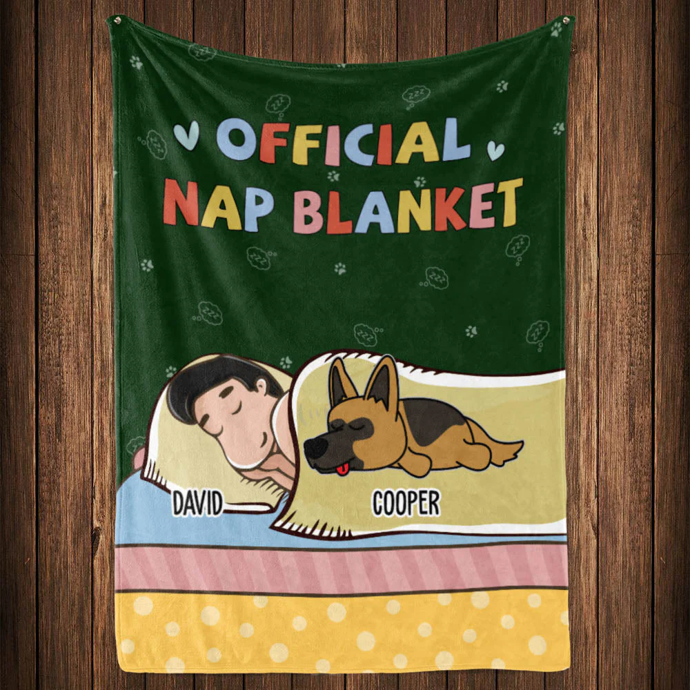 Official Nap Blanket - Personalized Custom Fleece Blanket - Image 2