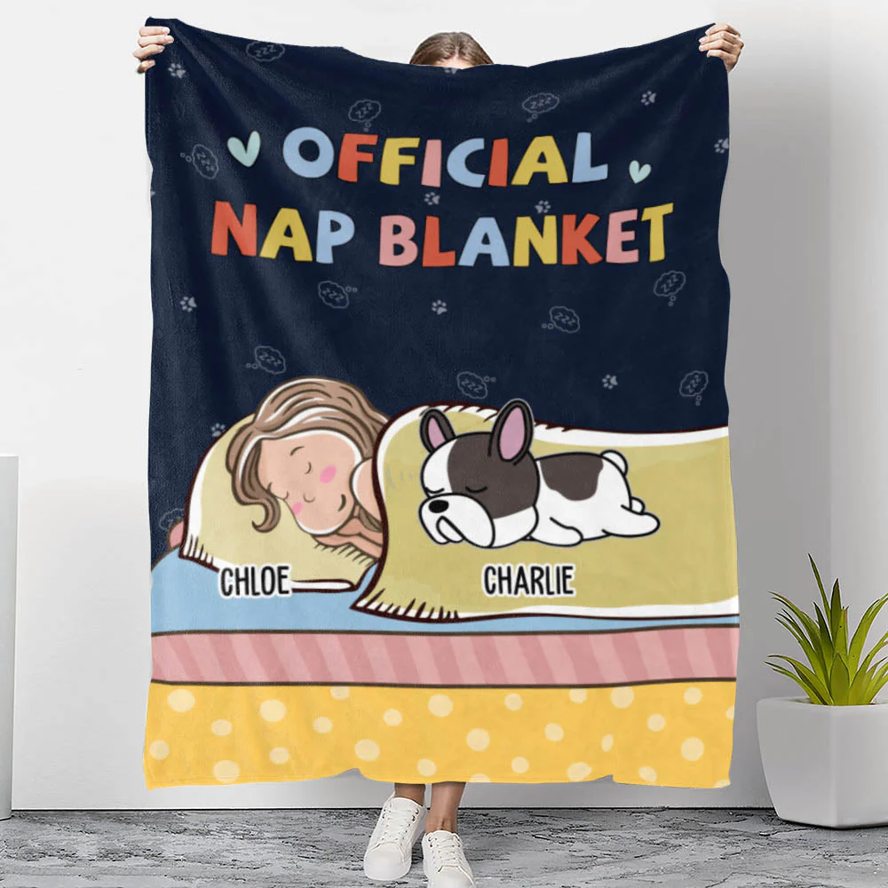 Official Nap Blanket - Personalized Custom Fleece Blanket - Image 3