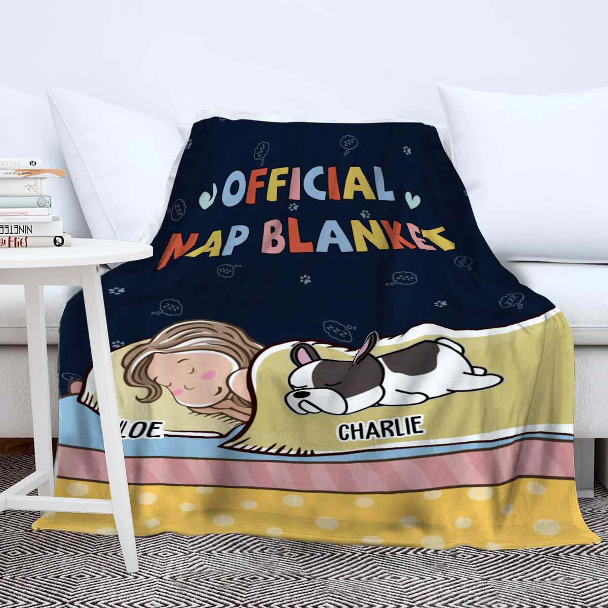 Official Nap Blanket - Personalized Custom Fleece Blanket - Image 5