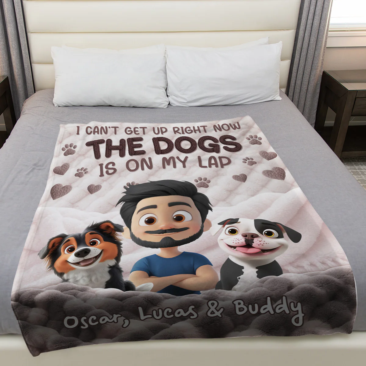 On My Lap - Personalized Custom Fleece Blanket - Image 2