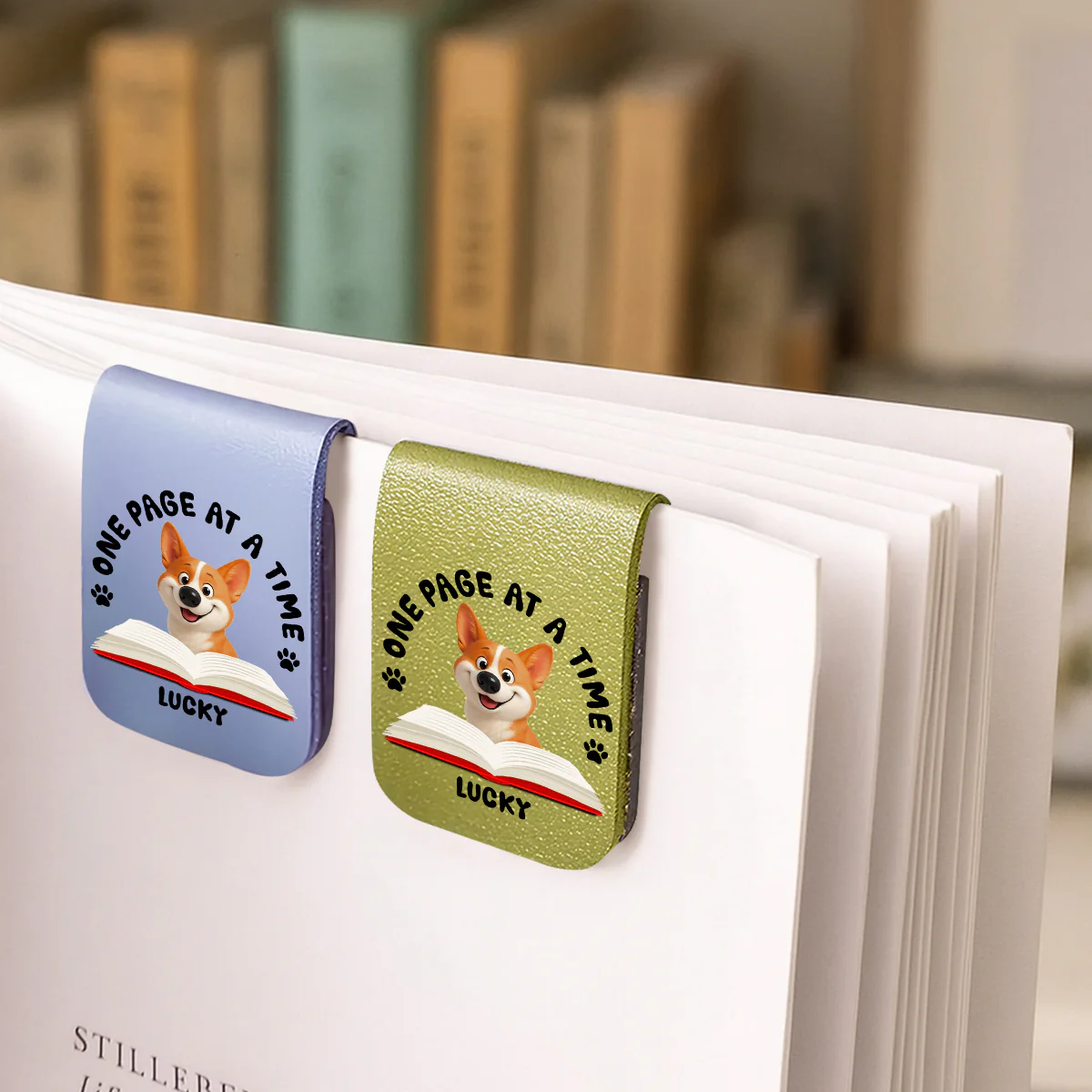 One Page Once - Personalized Custom Leather Bookmark - Image 5