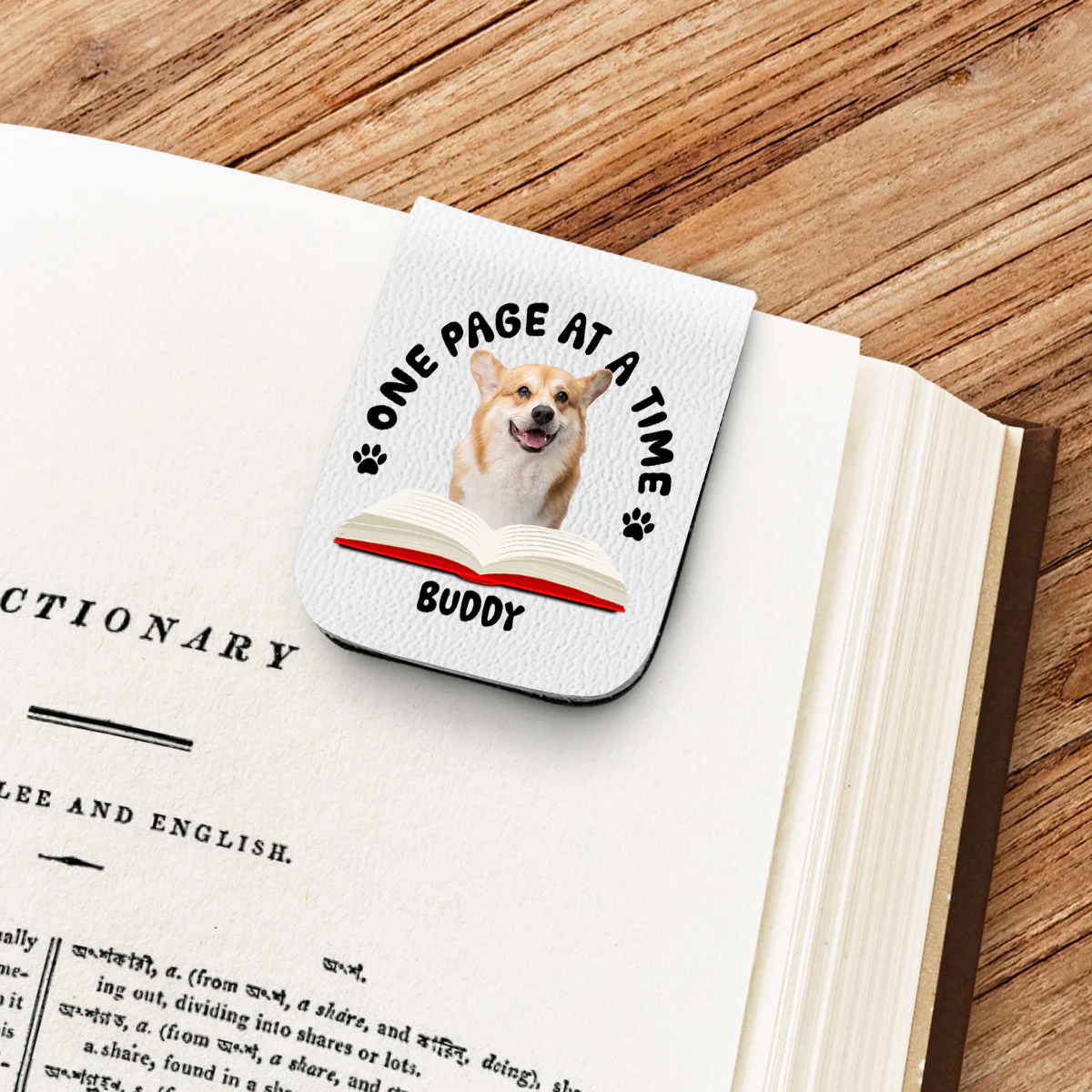 One Page Once Photo - Personalized Custom Leather Bookmark - Image 2