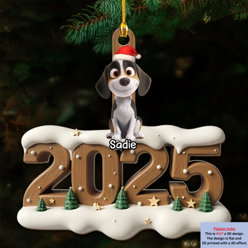 Only You This Year - Personalized Custom 3D Effect Wood Ornament - Image 5
