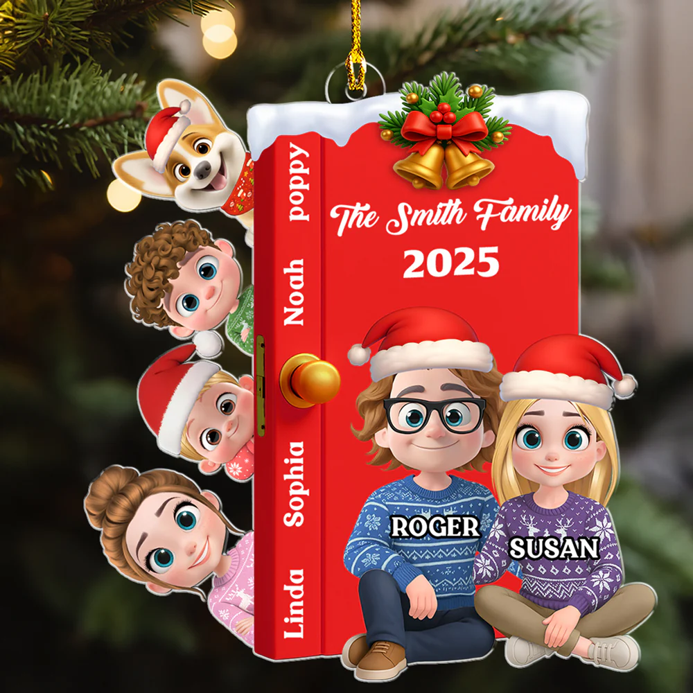 Open Door Family - Personalized Custom Acrylic Ornament