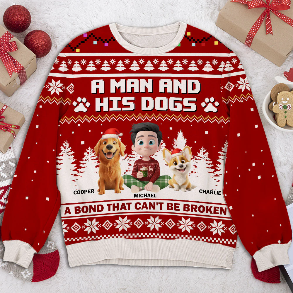 Our Bond - Personalized Custom All-Over-Print Sweatshirt - Image 3