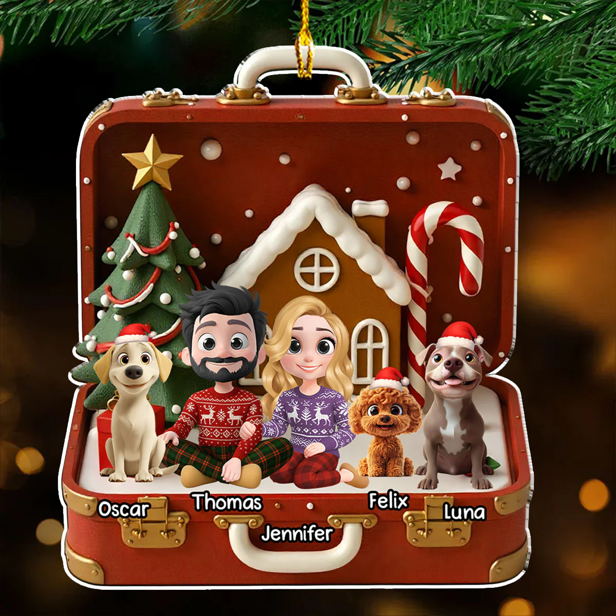 Our Christmas - Personalized Custom Acrylic Ornament - Image 3