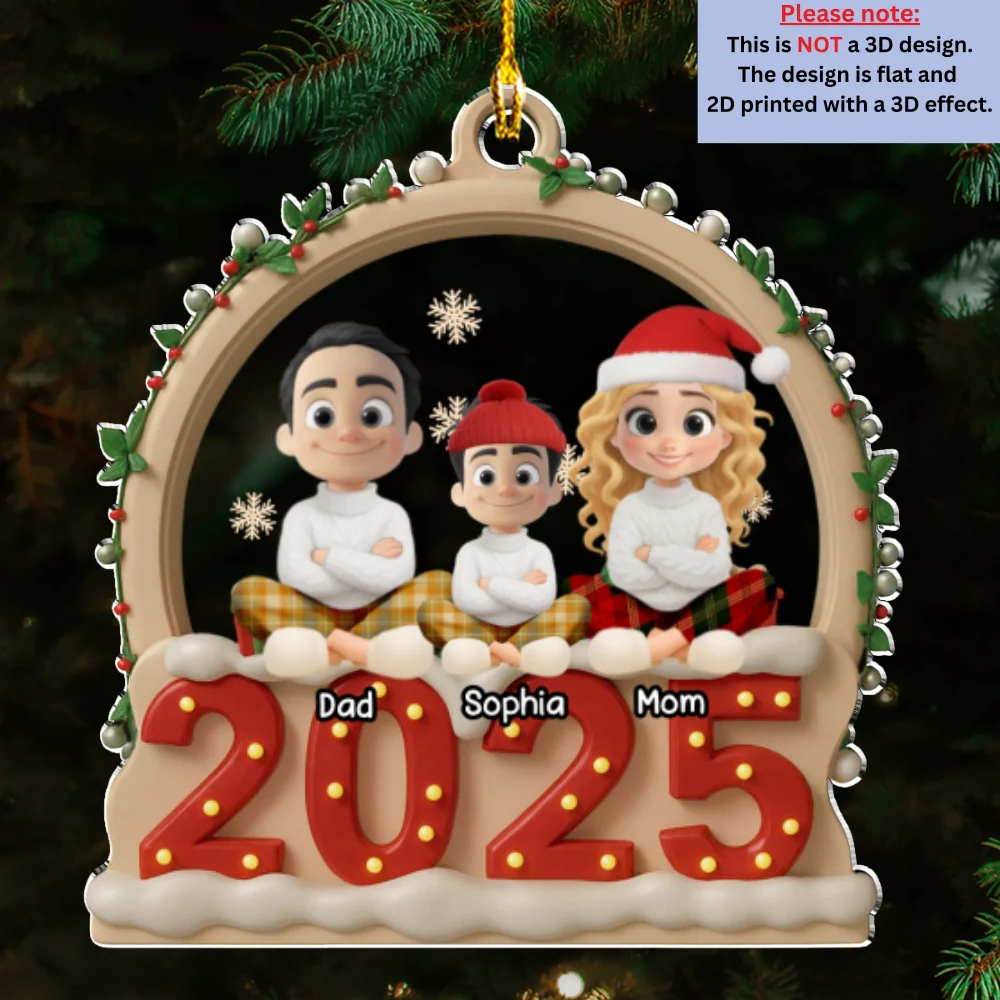 Our Christmas Together - Personalized Custom Acrylic Ornament - Image 5