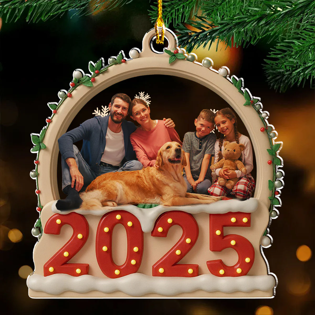 Our Christmas Together Photo - Personalized Custom Acrylic Ornament - Image 2