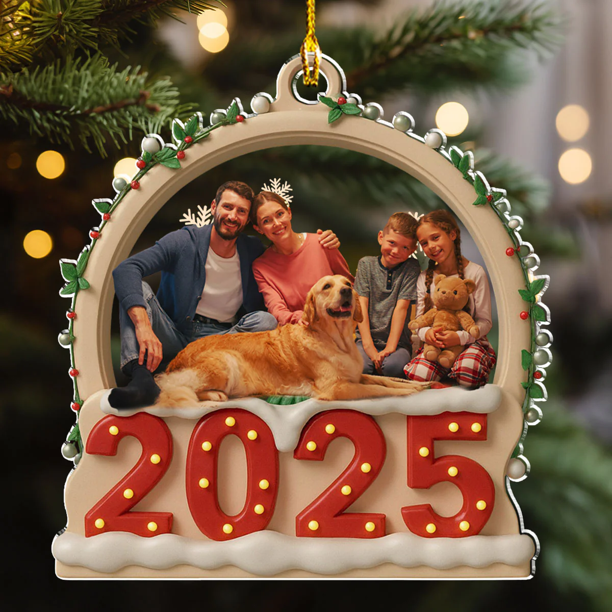 Our Christmas Together Photo - Personalized Custom Acrylic Ornament - Image 4