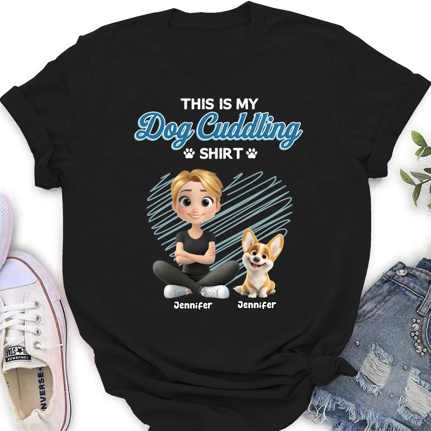 Our Cudding Cute Shirt - Personalized Custom Women's T-Shirt - Image 5